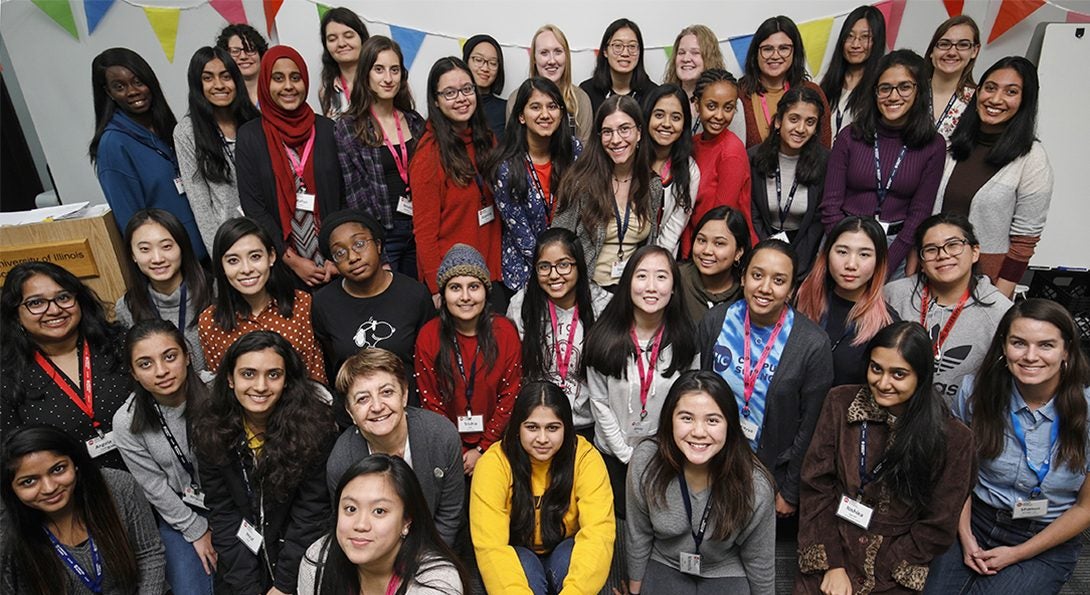 Fall 2019 Women in Computer Science workshop at the College of Engineering organized by Shanon Reckinger, clinical assistant professor of computer science