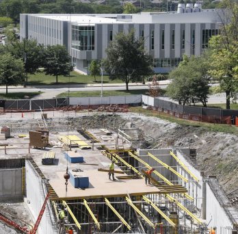 construction on E campus 