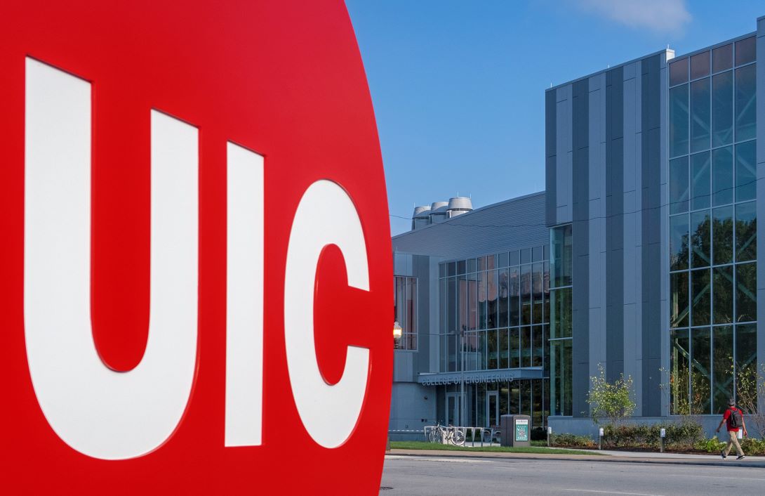 UIC logo and campus