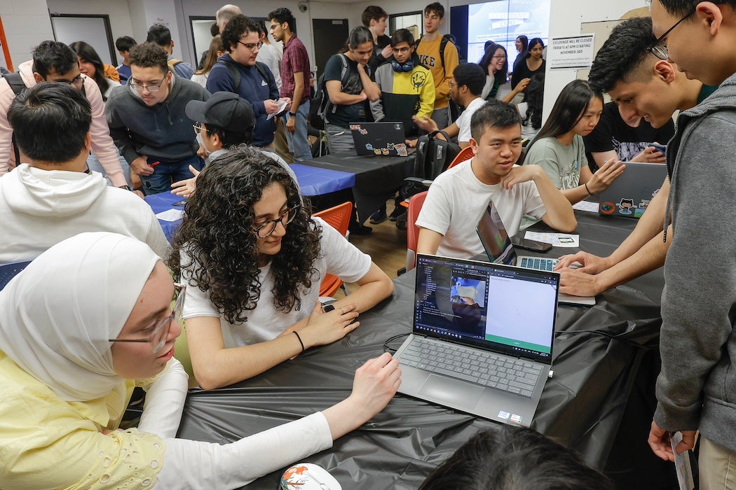 students at the CS Expo
